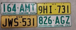 Australien Autoschilder keine 0815 USA Schilder