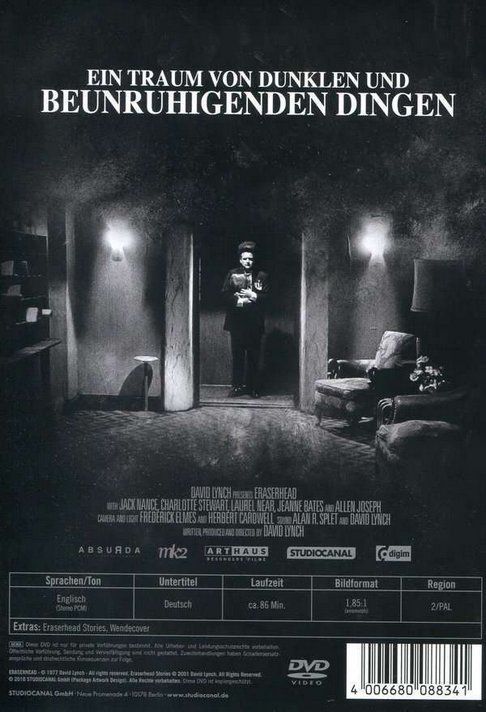Eraserhead   (David Lynch)    > Eng. Ut: De <         ©'1977 2