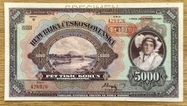 5000 Korun Bohemia und Moravia 1943!!! UNC!!! Specimen!!!