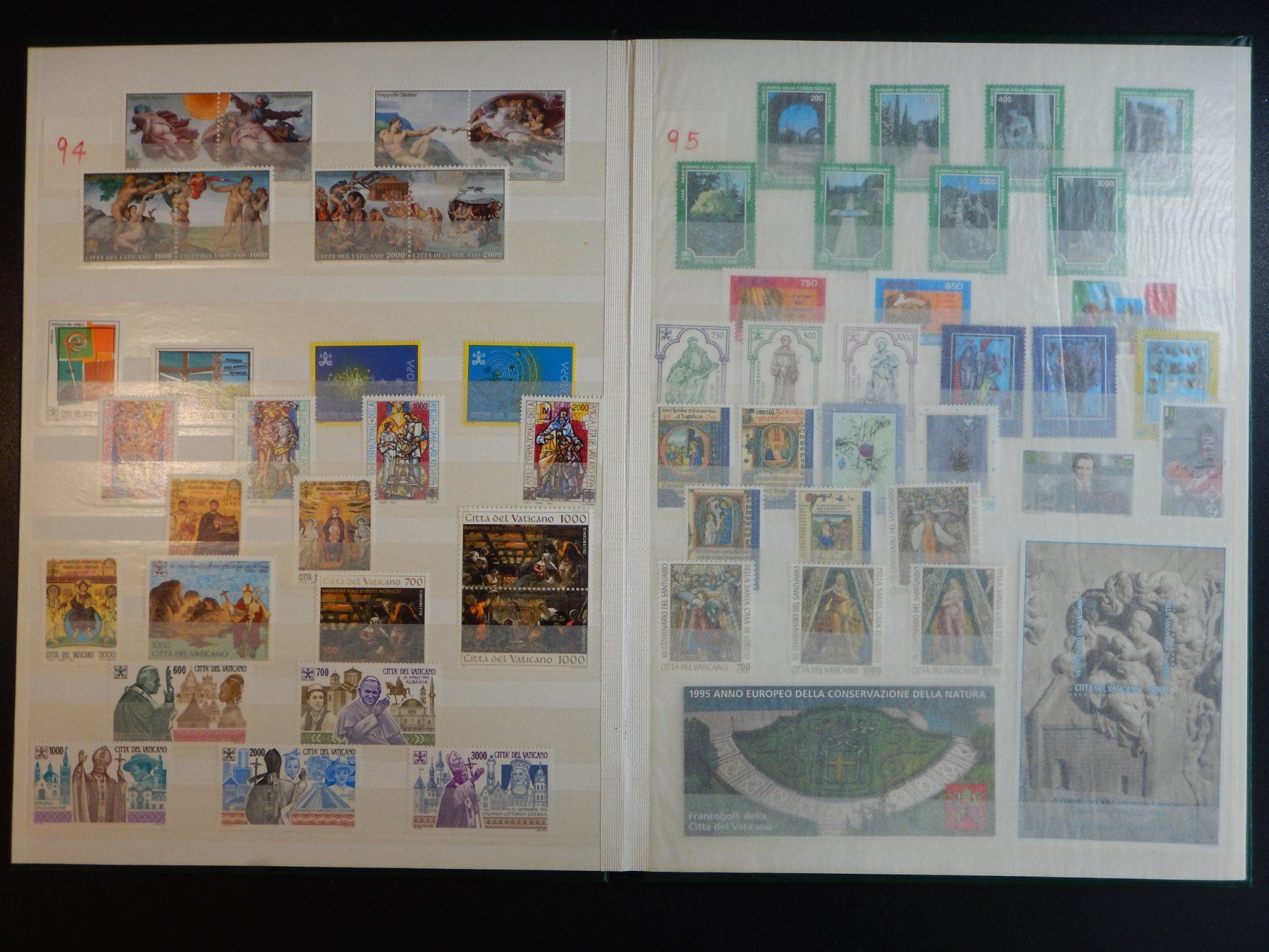 Tutti i francobolli: Vatikan Sammlung 1987-1998 ** – Usato da Zürich venduto da Muehlekauf 4