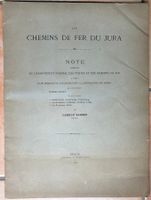 Les Chemins de Fer du Jura voies normales & étroites - 1899