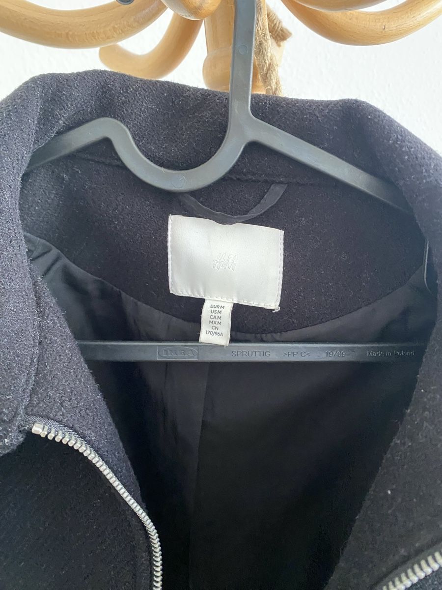 H&M Giacche: Schwarze Übergangsjacke von H&M, Grösse M – Usato da Basel venduto da val_t8jm 1