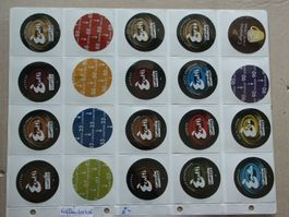 40 verschiedene Kaffeekapsel Deckeli