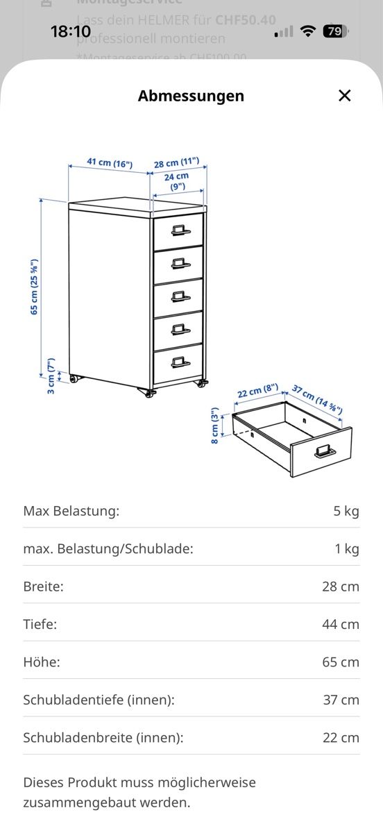 Ikea Banconi: Ikea Helmer Rollkorpus  – Usato da Auw venduto da grisu81 2