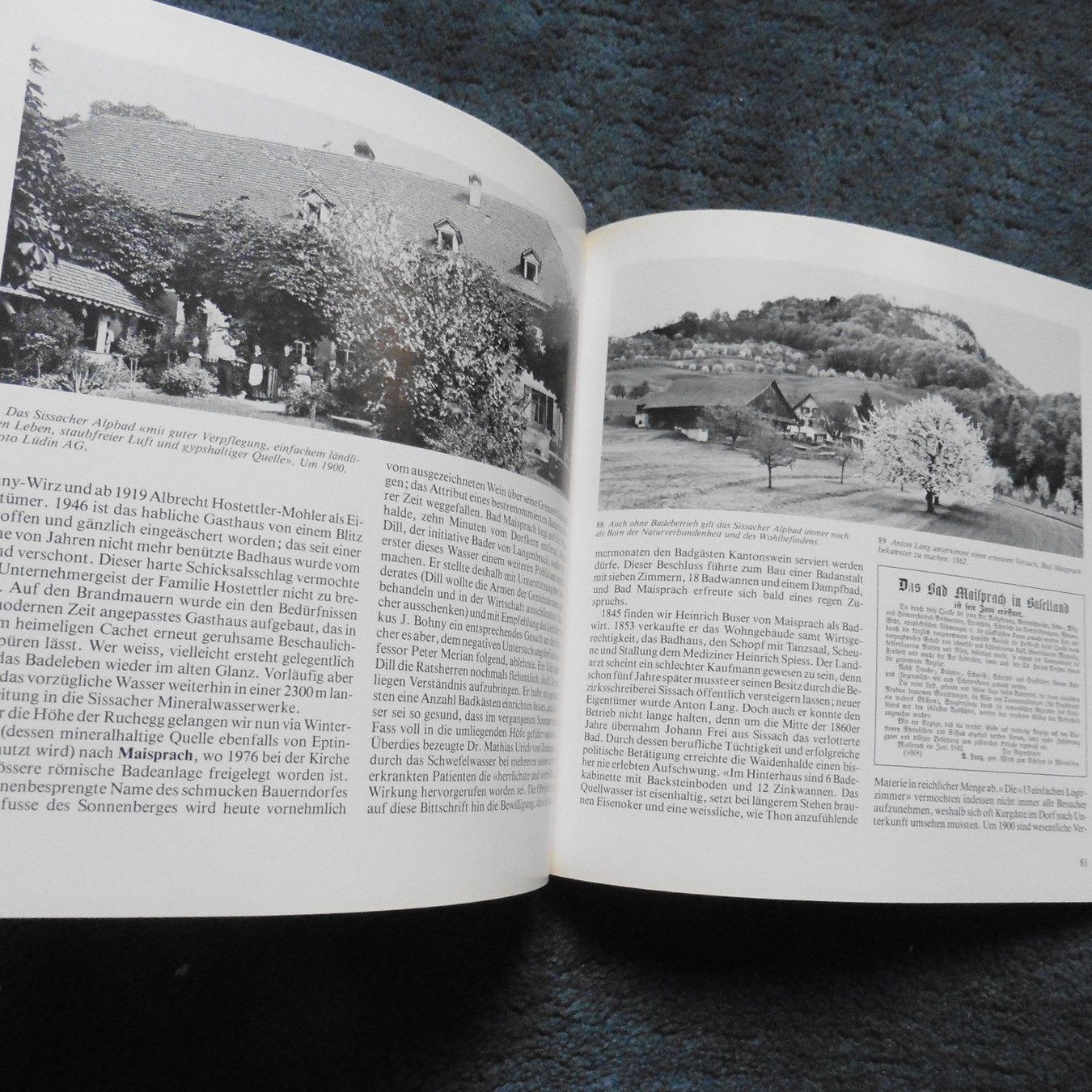 Libri: Badefreuden,BS,BL,Eugen A.Meier,1982,Birseck,Leimental,Röser – Usato da Lausen venduto da liesfisch 6