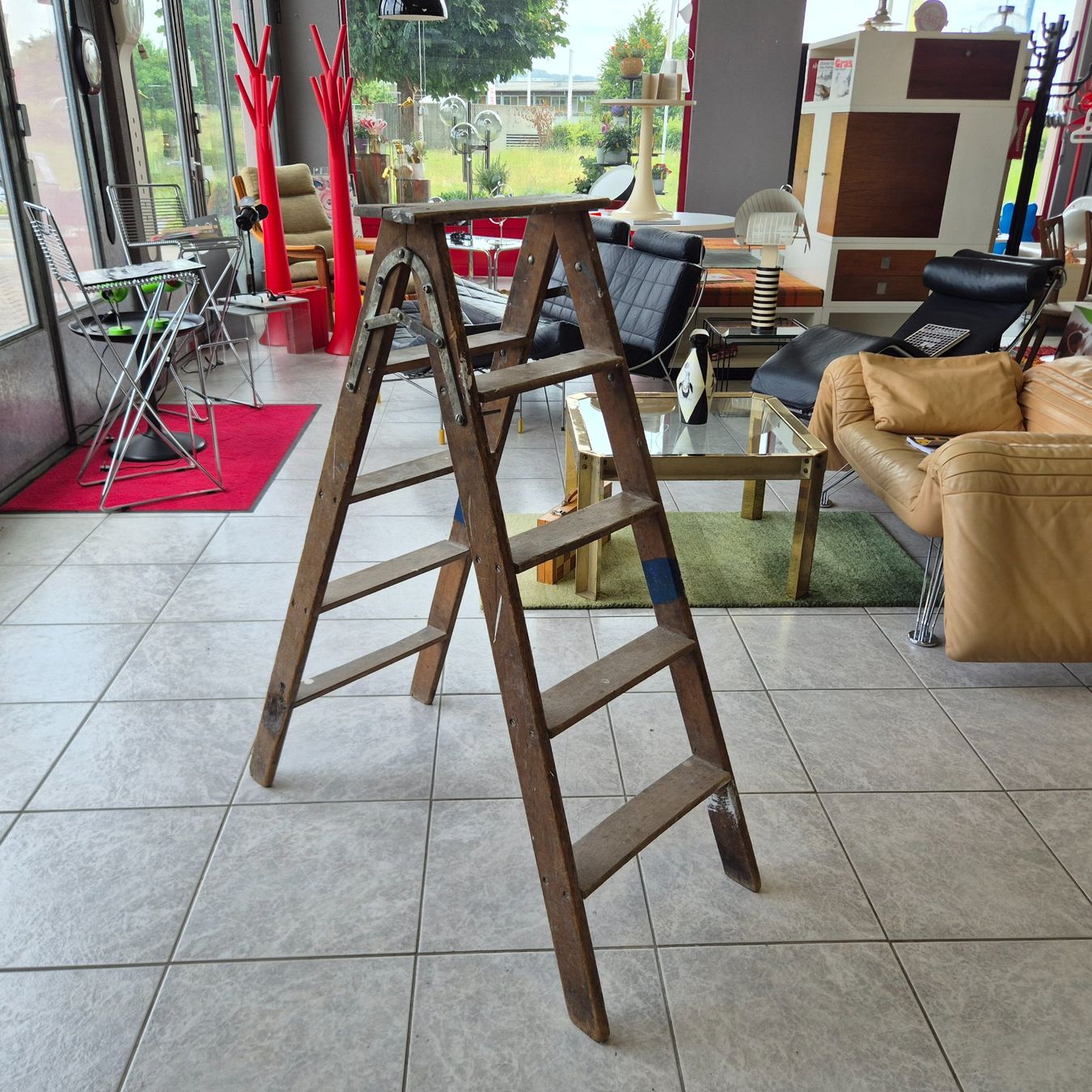 Scale: Bockleiter 5 Stufen Holzleiter Malerleiter Leiter – Usato da Nottwil venduto da Wondewa-Shop 9