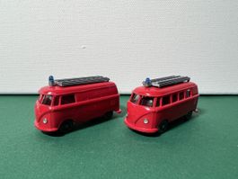 Wiking Feuerwehr T1 Bus und Kasten in 1/87