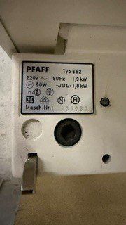 Pfaff Ferri da stiro: PFAFF Bügelmaschine, Modell 652 – Usato da Gwatt (Thun) venduto da MaLaAG 3