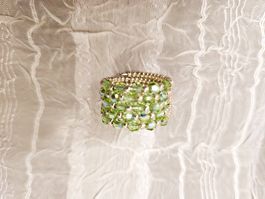 Handgemachte Perlen Ring  aus swarovski perlen gr 52/53