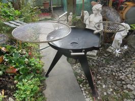Feuerschale🤩 tepro 80 cm+INOX Grillstelle Feuerturm 80x76cm