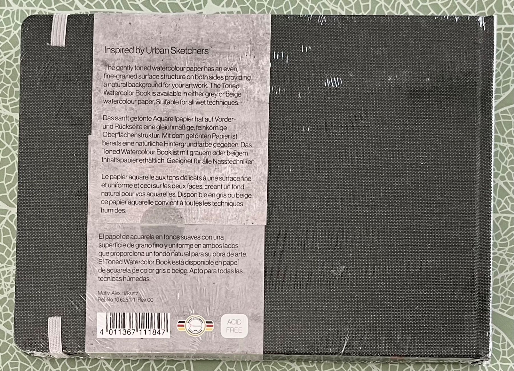 Carta: Carnet aquarelle A5 papier gris – Nuovo e nell'imballaggio originale da Le Crêt-p-Semsales venduto da staglione69 1