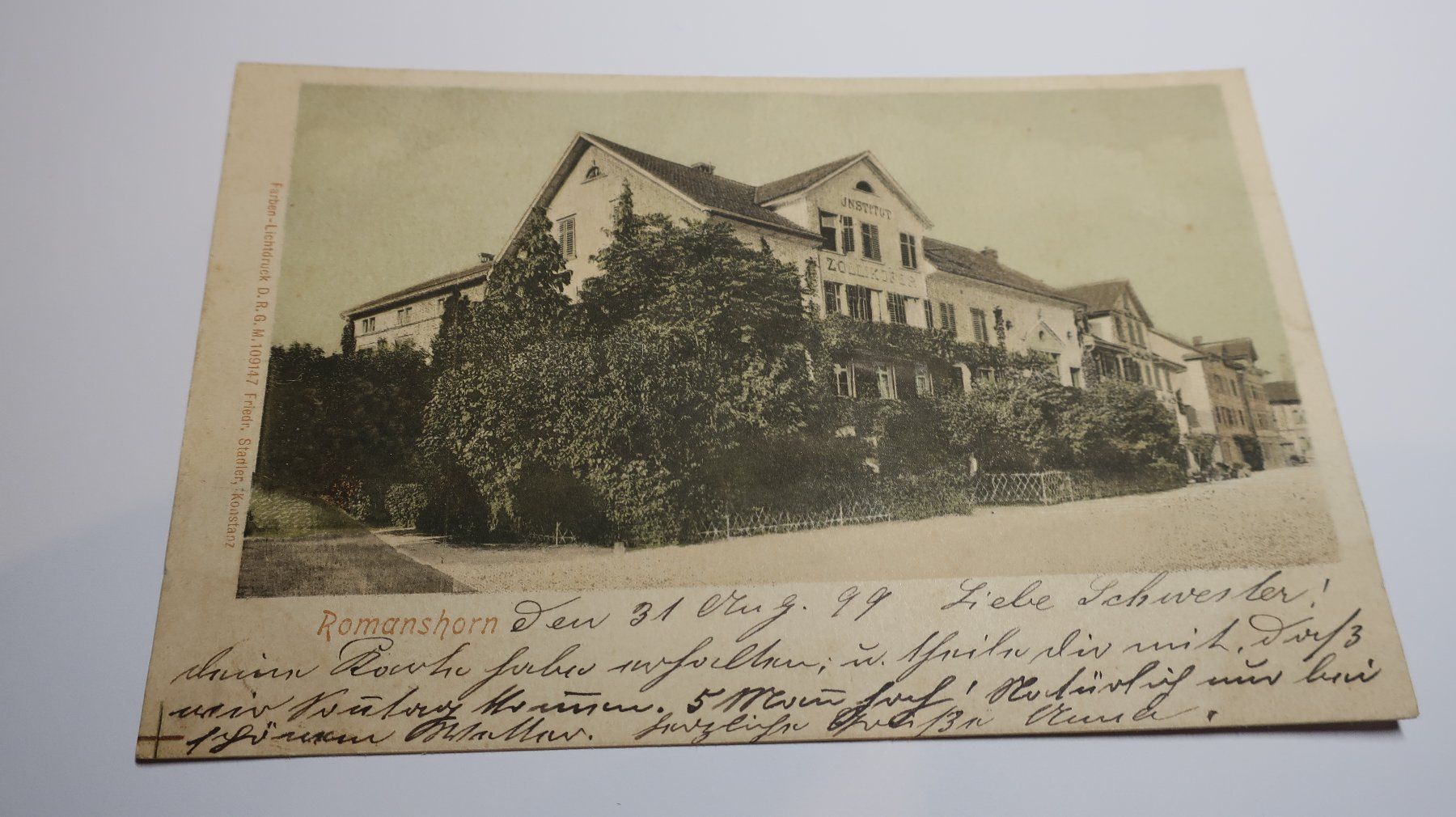 Cartoline postali: Romanshorn  1899 – Usato da Cormoret venduto da Pascalll2001 1