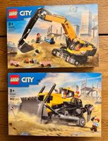 Lego City Raupenbagger 60420 und Gelber Bulldozer 60466