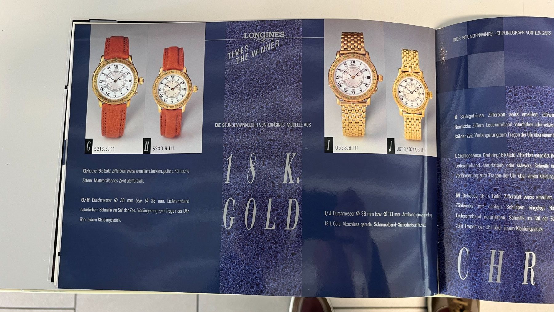Longines Documenti: Prospekt & Preisliste 1990 Longines Lindbergh – Nuovo (secondo la descrizione) da Niederbipp venduto da Wcobra 4