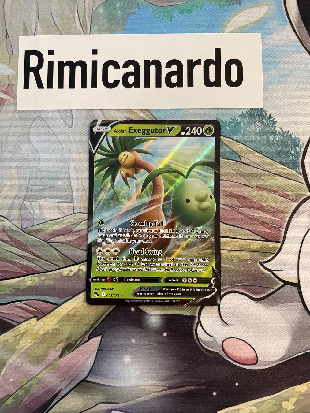 Pokémon Carte collezionabili: Exeggutor V Alolan 005/078 Pokemon Go EN – Usato da Niederweningen venduto da rimicanardo