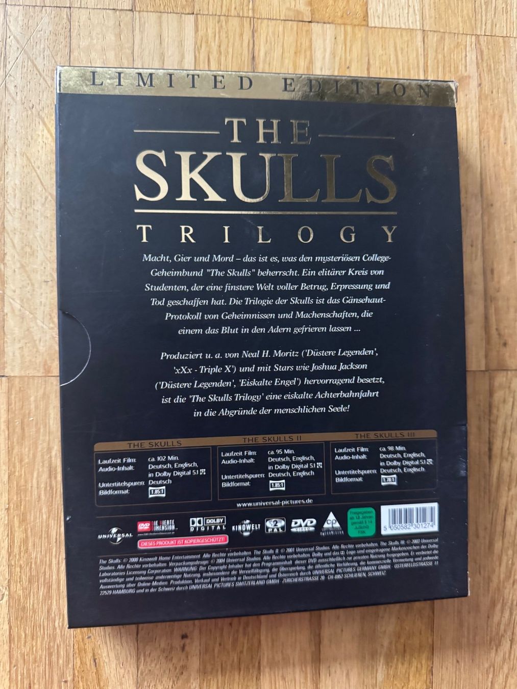 Tutti i DVDs: THE SKULLS: TRILOGY. (3 DVD) – Usato da Basel venduto da san_2qlq 1