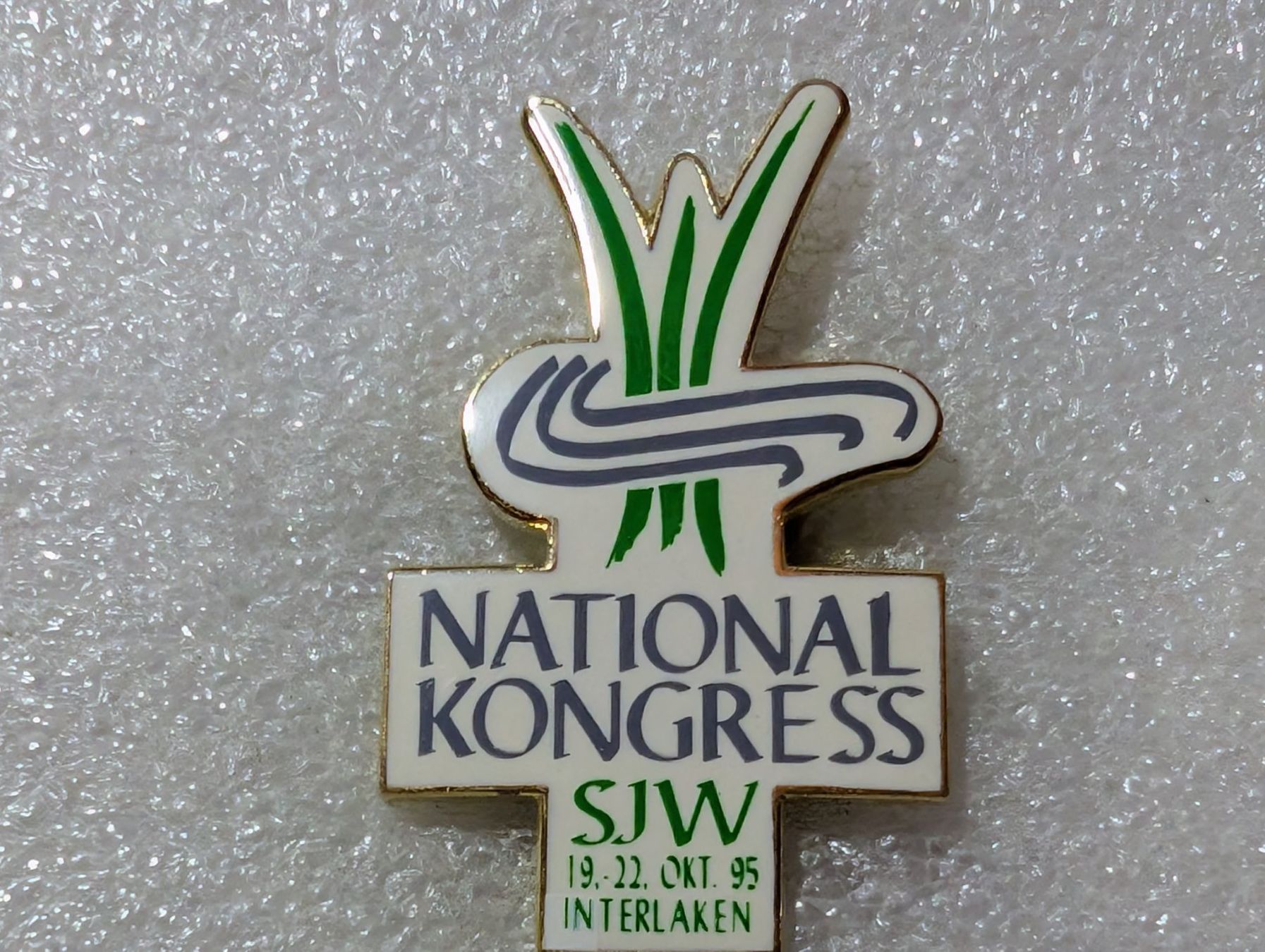 Plaketten & Abzeichen: Ansteckpin 3: National Kongress – Gebraucht aus Oppligen von Pin-Fall-Shop
