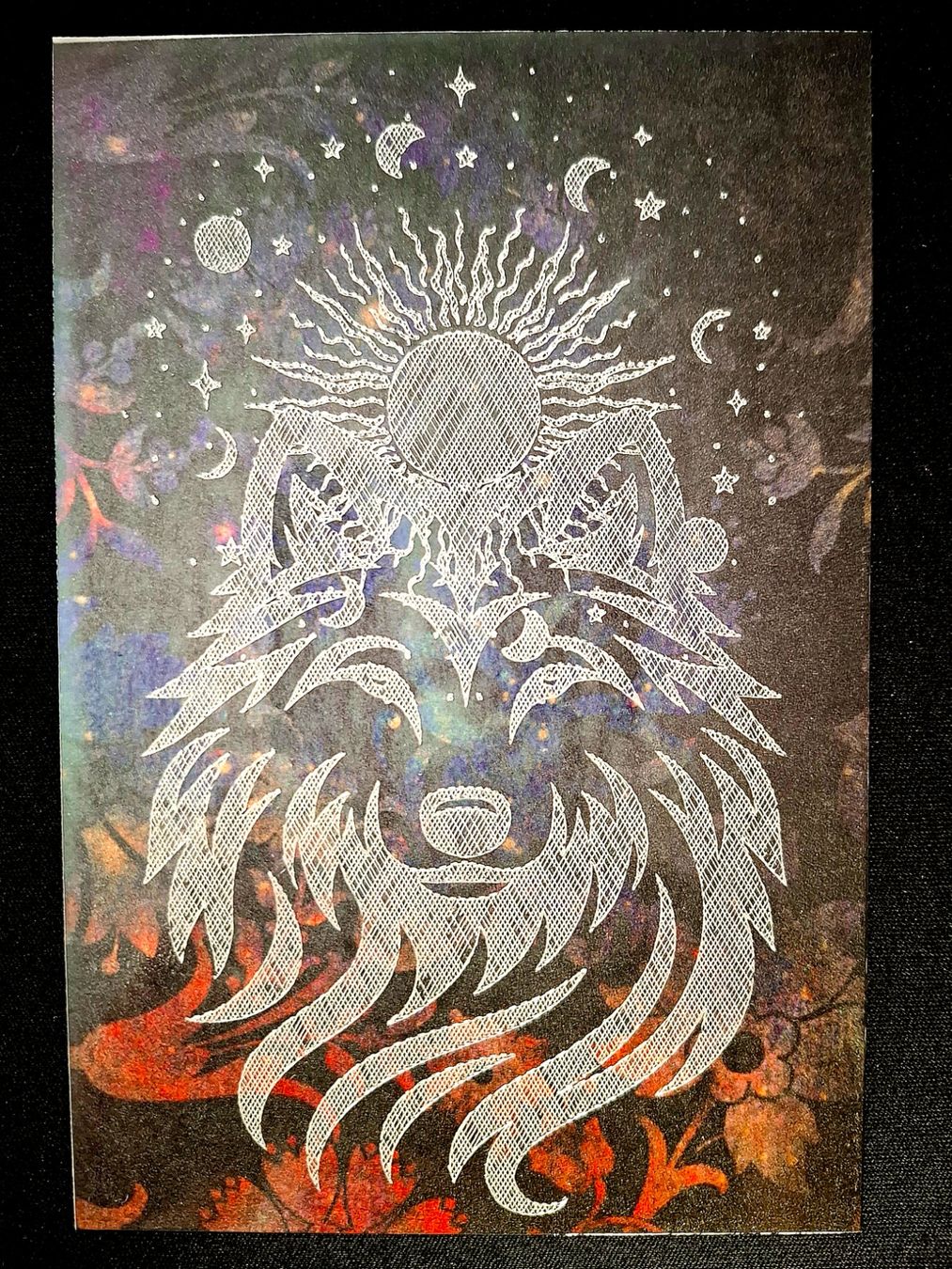 Toutes les décorations: Plaque métal "Le loup", fait main, multicolore – Neuf (Voir description) à Troinex par adelineac