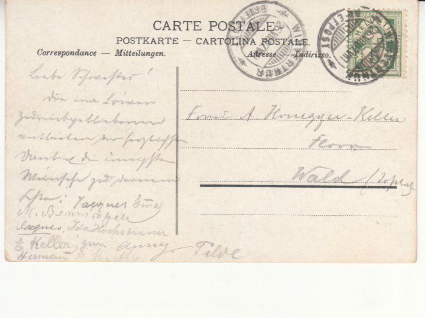 Cartoline postali: Winterthur 1907 – Usato da Bürglen TG venduto da StampGraf 1