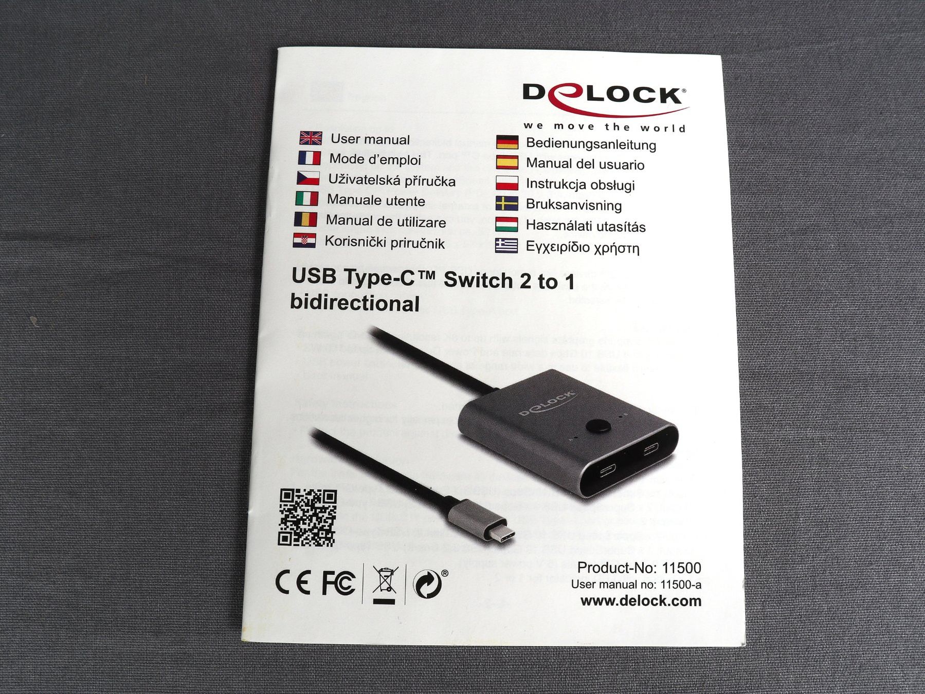 Hub & Switch: DELOCK USB Type-C Switch 2 to 1 – Nuovo (secondo la descrizione) da Steinen venduto da Restwert_Steinen 1