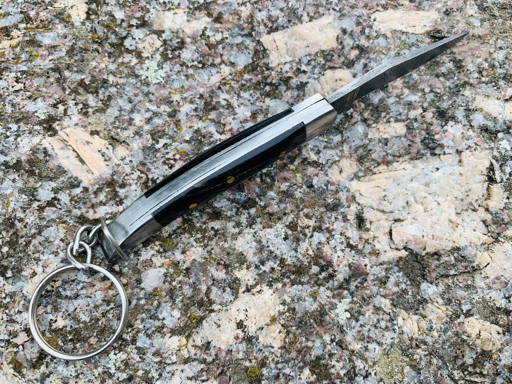 Damast Messer Klappmesser 13cm ODERMATT No 05 NEU (Neu und