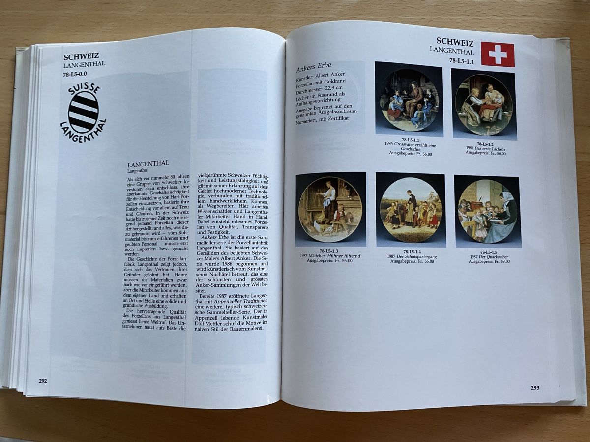 Libri: Das Bradford Buch der Sammelteller - Schweizer Ausgabe – Usato da Schwarzenburg venduto da Michellu 9