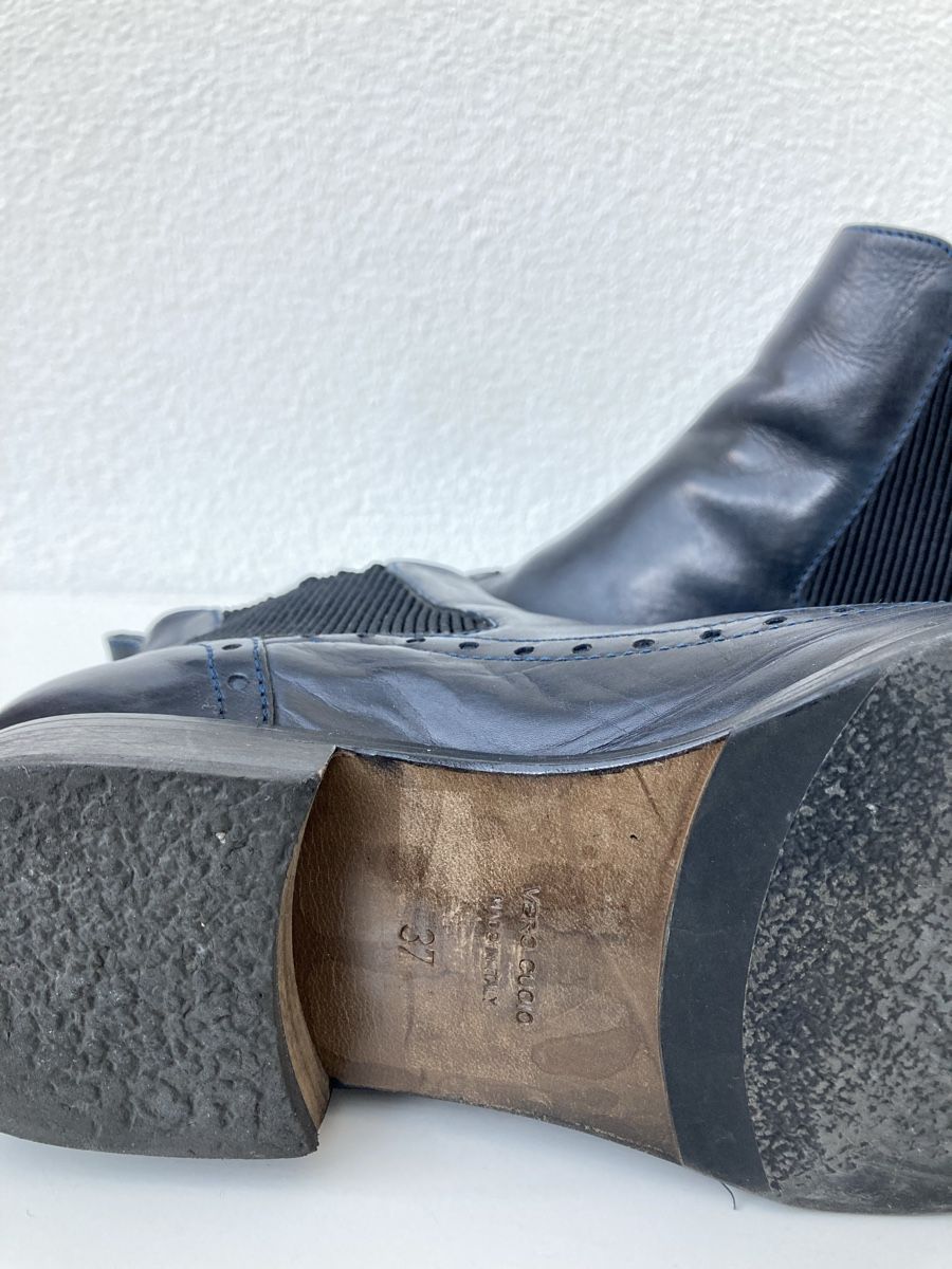 Damenschuhe: Boots / Stiefeletten, dunkelblau, Gr.37 – Gebraucht aus Braunau von Tina_24 3