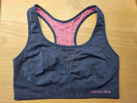 Sport BH, Grau/Rosa, Grösse M - Super Zustand!