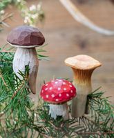SÜSSE DEKO🍄🍄‍🟫 WALDPILZ KLAMMERN AUS HOLZ🍄‍🟫