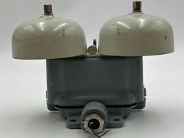 Alte elektrische Doppelglocke Industrieglocke 1kohm Klingel