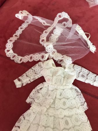 Barbie /Petra Vintage Hochzeitskleid