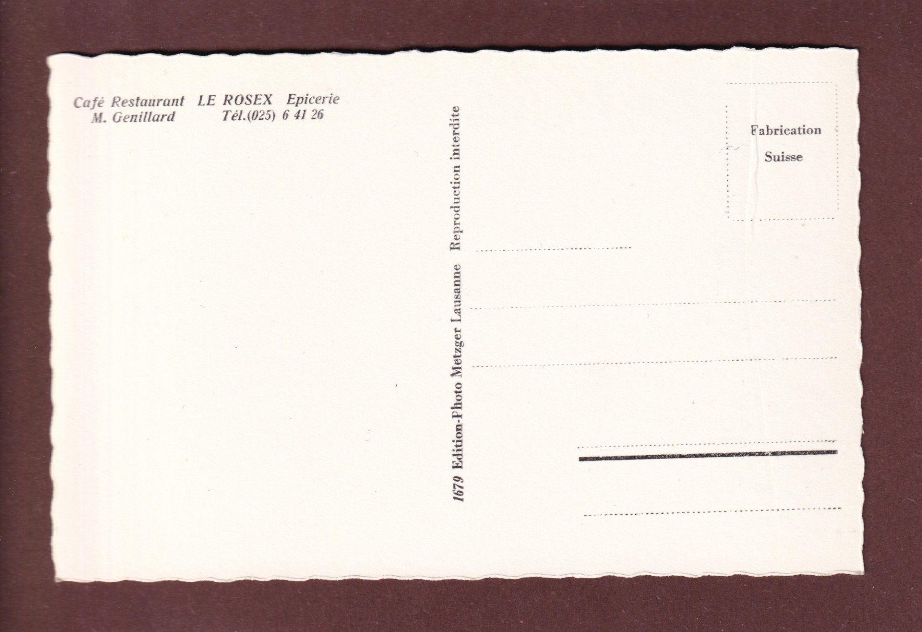 Cartoline postali: LE ROSEX - Diablerets – Usato da Pully venduto da nicecards 1