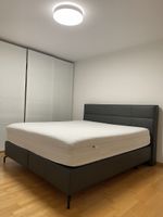 Boxspringbett Echtleder incl. Emma Topper