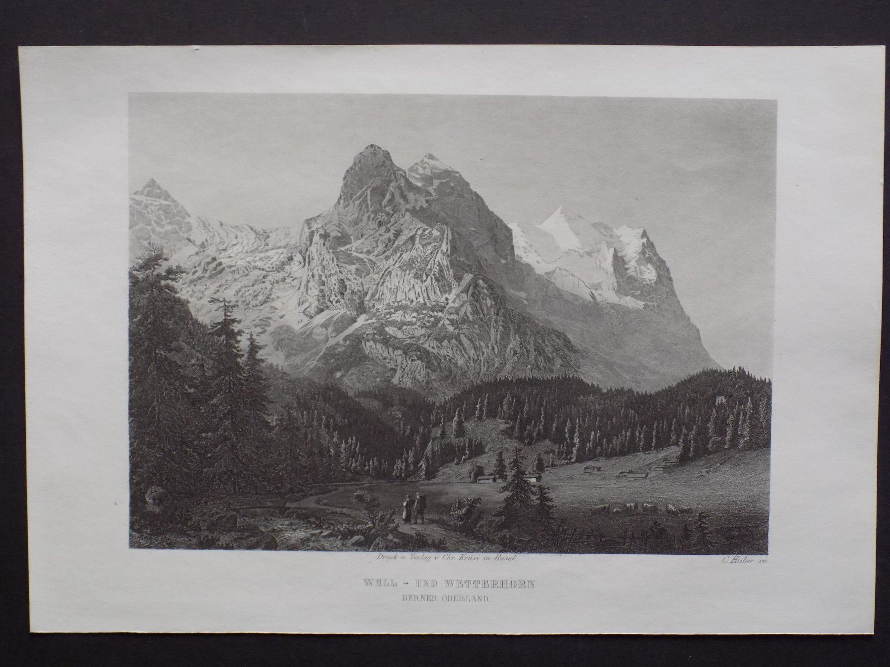 Gravures: Wellhorn Wetterhorn – D'occasion à Risch par Rischli15