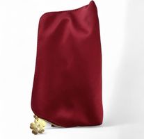 Red satin clutch with gold zipper #glamour #party #eveningwe