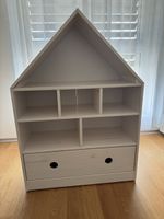 Regal Haus Optik Kiefer Massivholz weiss Grösse 75/30/105 cm