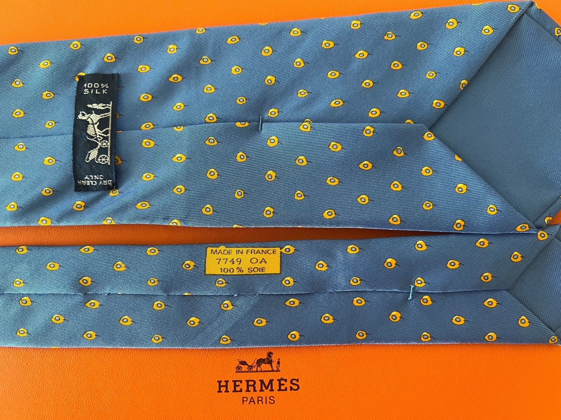 Hermès Cravates: Cravate HERMES-Paris „Blue Evolution“ - avec box original – Neuf (Voir description) à Le Mont-sur-Lausanne par luxurylover 3