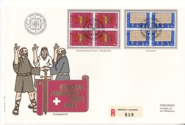 SBK 670 - 671 im 4er-Block FDC Grossbrief
