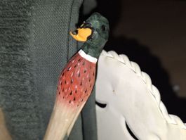 Wäscheklammer Ente handbemalt Dekoration