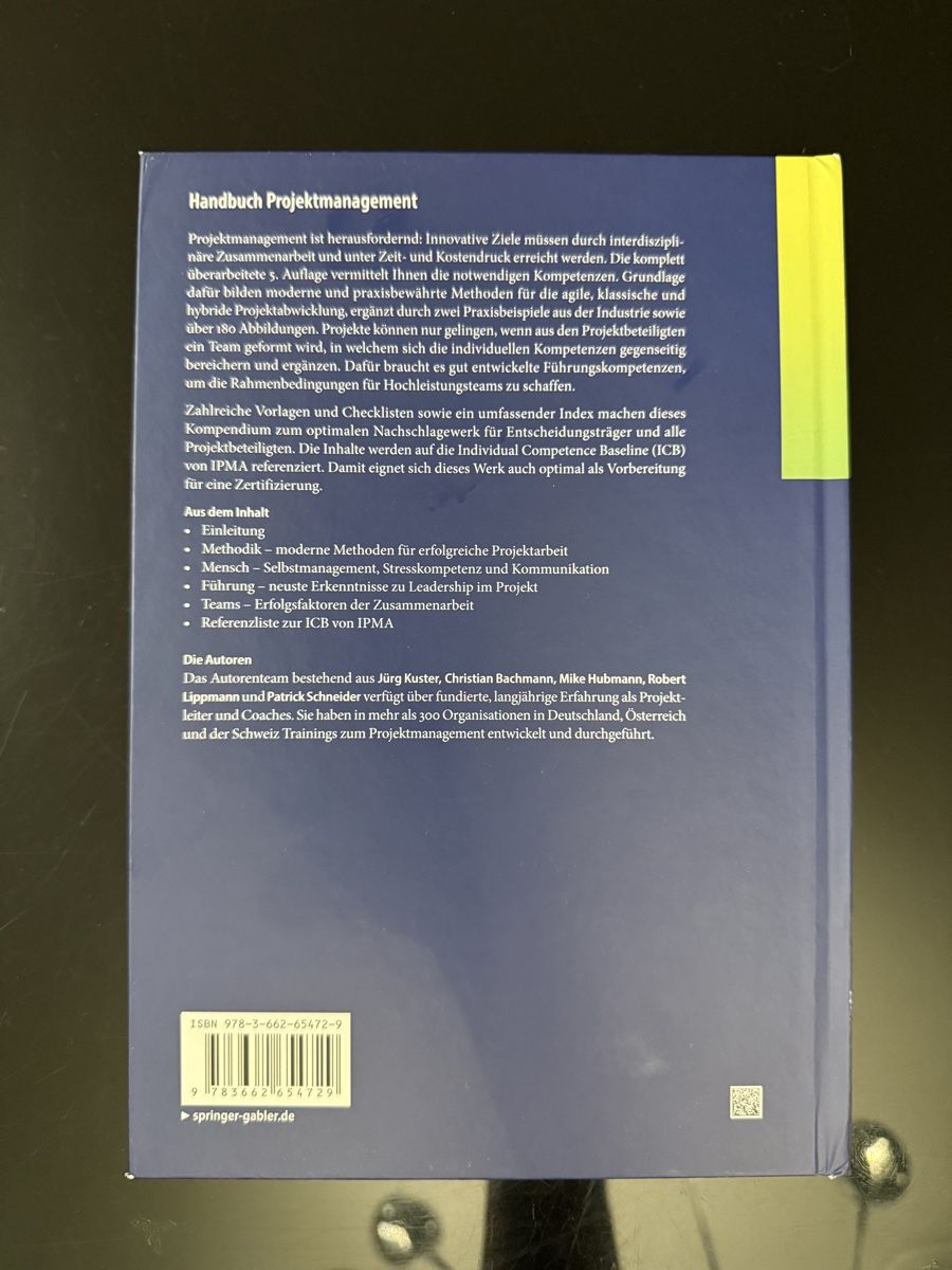 Bücher: Handbuch Projektmanagement – Neu (gemäss Beschreibung) aus Zürich von nle_z25s 1
