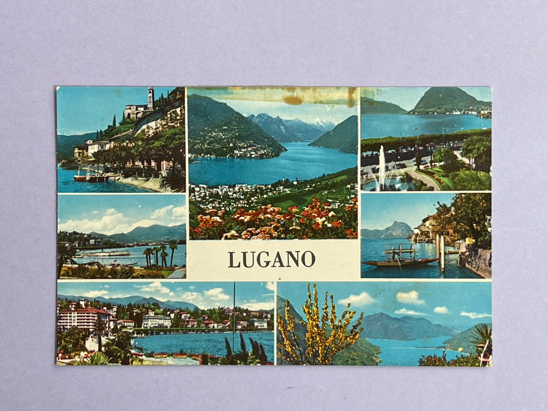Cartoline postali: Lugano - mehrere Ansichten – Usato da Steg VS venduto da danwer74
