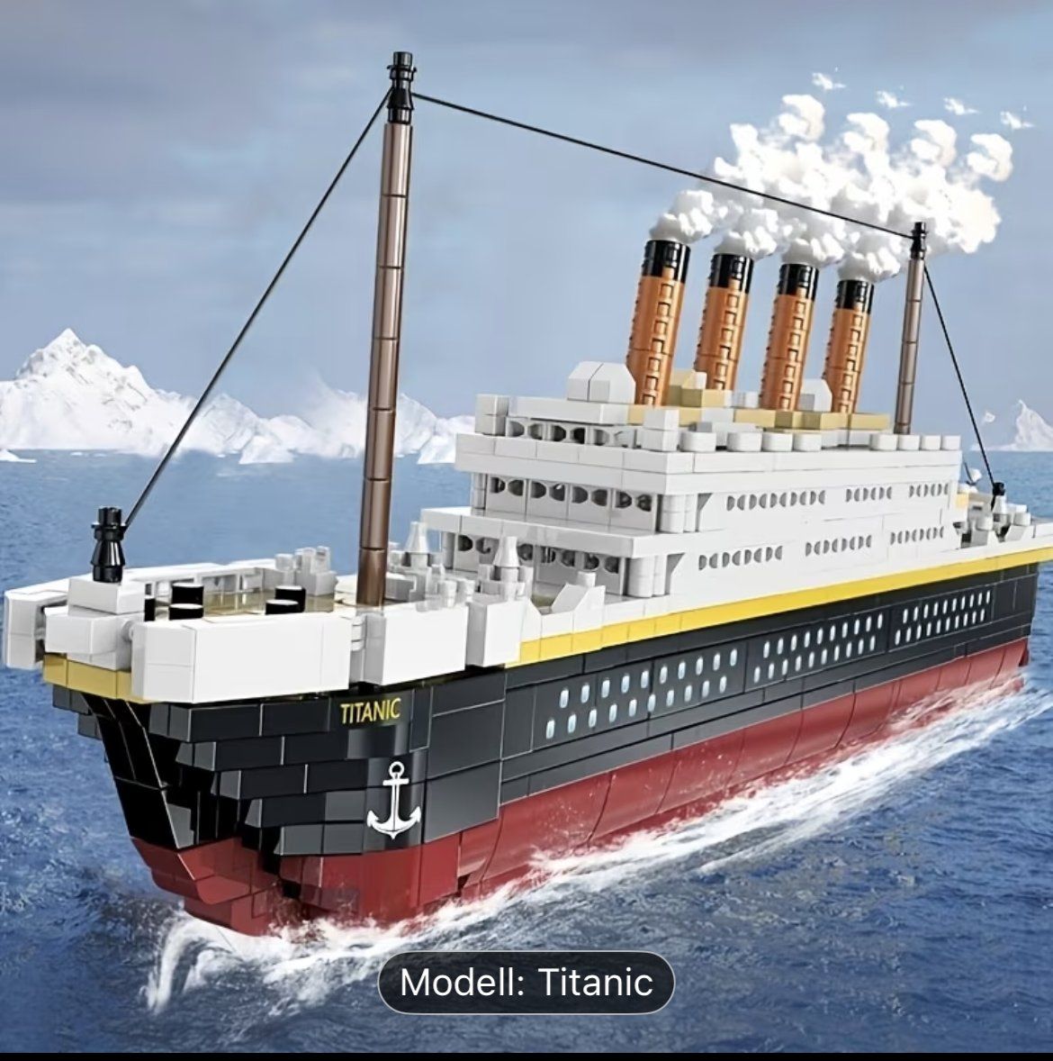 Kit di costruzioni: Neuer Modellbausatz Brixie-Style Dampfschiff Titanic – Nuovo e nell'imballaggio originale da Altenrhein venduto da marcow313 1