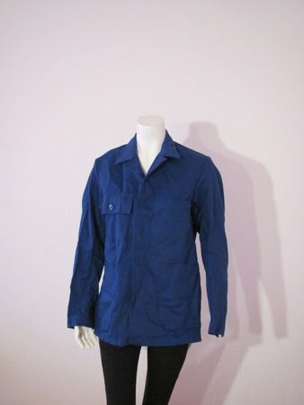 Blaue Arbeitsjacke Vintage Gr. L für Fasnacht