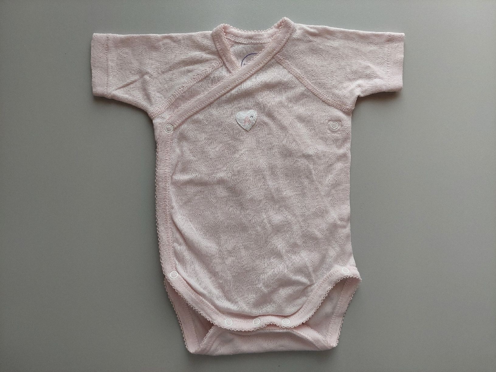 Unterwäsche: Wickelbody rosa Herz 56 / 62 – Gebraucht aus Aeschi b. Spiez von Corin1234