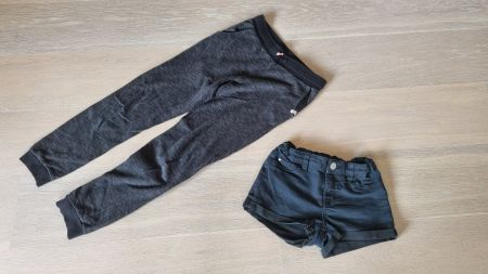 Jeans-Hösli, Trainerhose und Sommersocken - Gr. 146