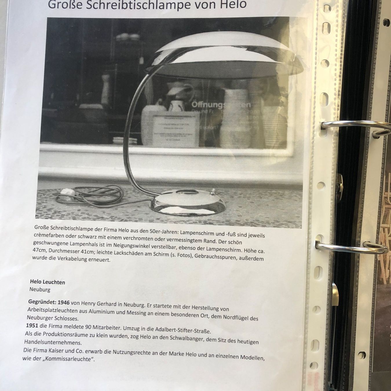 Lampade: Helo Tischlampe – Usato da Unterstammheim venduto da Hawesta 7