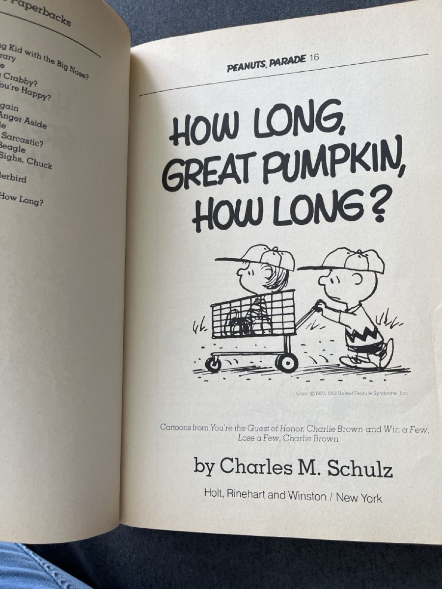 BD: Peanuts Comic Buch "How Long, Great Pumpkin, How Long" – D'occasion à Niederhasli par Suneblueme 2