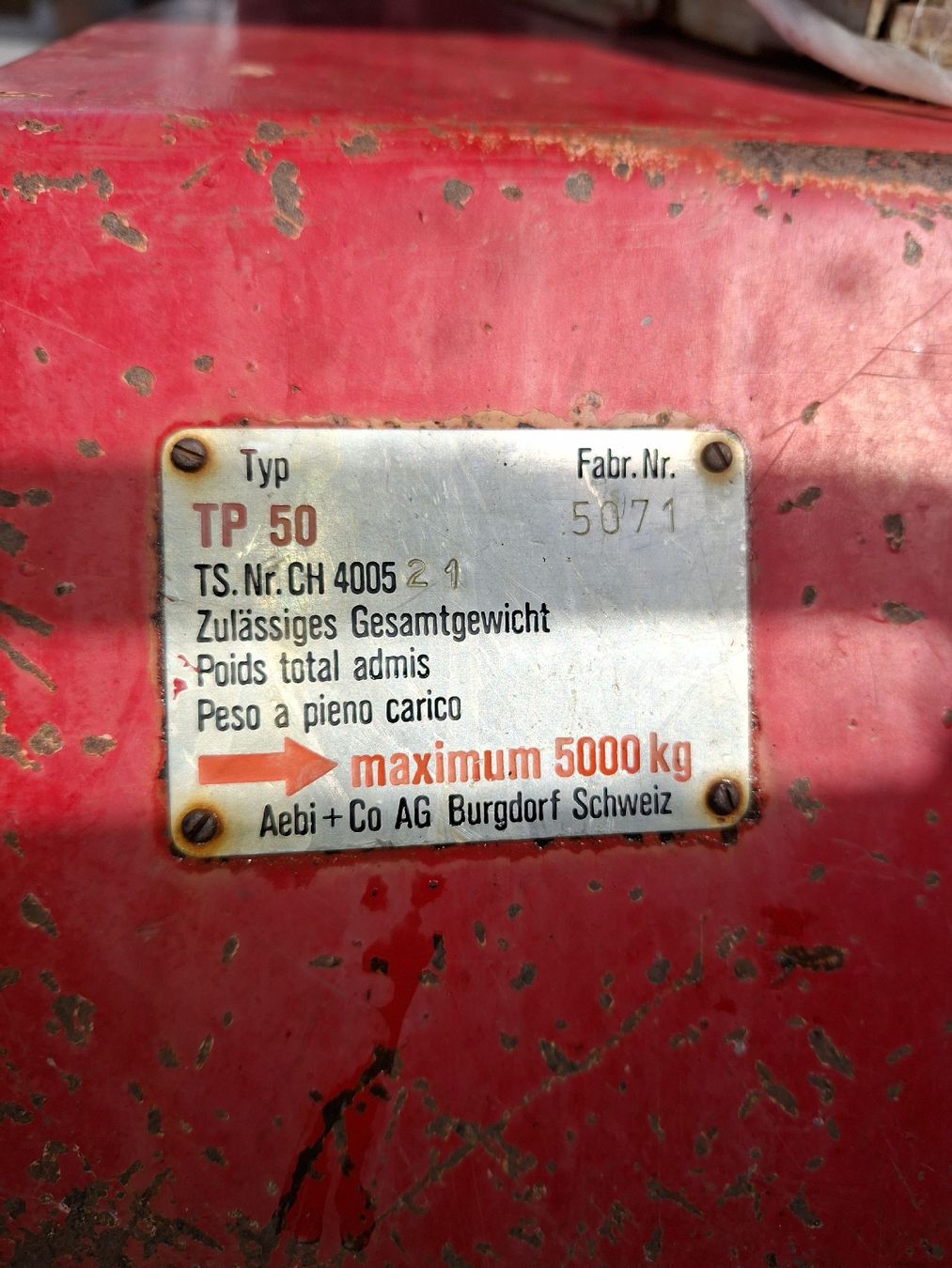 Aebi Traktoren: Aebi TP 50 inklusive Ladegerät – Gebraucht aus Azmoos von Man_zi1 7
