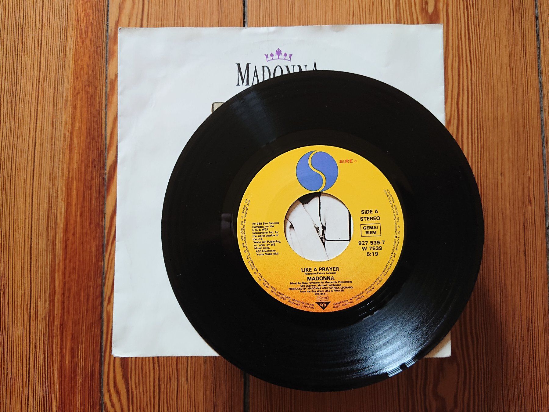 Schallplatten: MADONNA - Like A Prayer (Single, 1989) – Gebraucht aus Genève von othhei 3