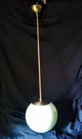 Kugelleuchte 50er Jahre Messing Deckenlampe Kugelglas